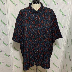Retro Rifle Button Down Shirt XXXMAS Christmas Live Nudes Signs Ho Ho Ho Men 4XL